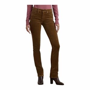 Lauren Ralph Lauren Stretch Corduroy Mid-Rise Straight Pant Size 12